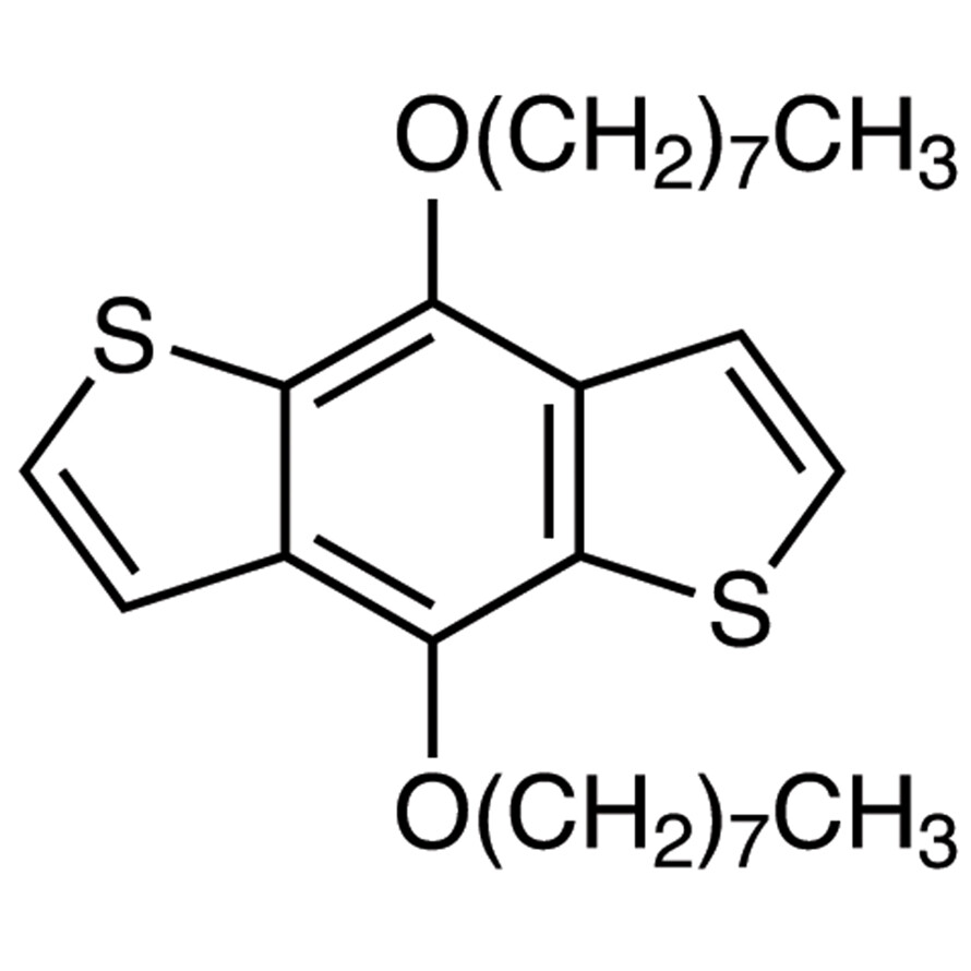 4,8-Bis-n-octyloxybenzo[1,2-b:4,5-b']dithiophene>98.0%(GC)200mg