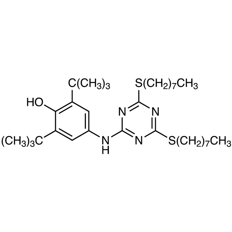 4-[[4,6-Bis(n-octylthio)-1,3,5-triazin-2-yl]amino]-2,6-di-tert-butylphenol&gt;98.0%(HPLC)(N)25g