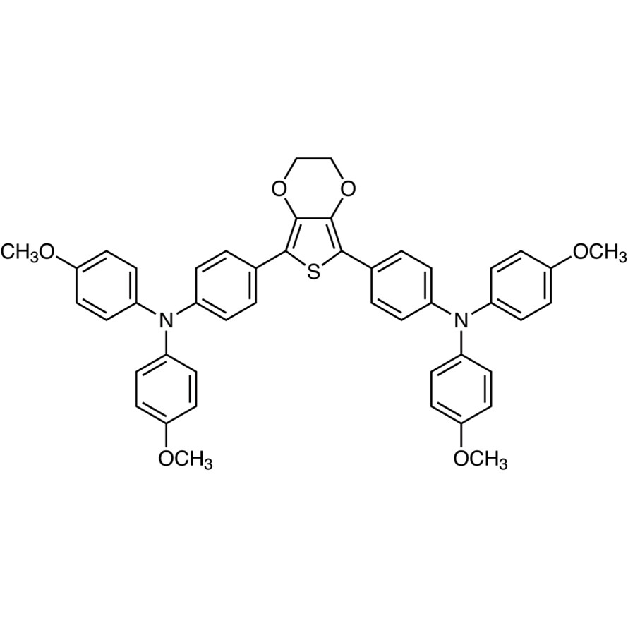 4,4&#39;-(2,3-Dihydrothieno[3,4-b][1,4]dioxine-5,7-diyl)bis[N,N-bis(4-methoxyphenyl)aniline]&gt;98.0%(N)200mg