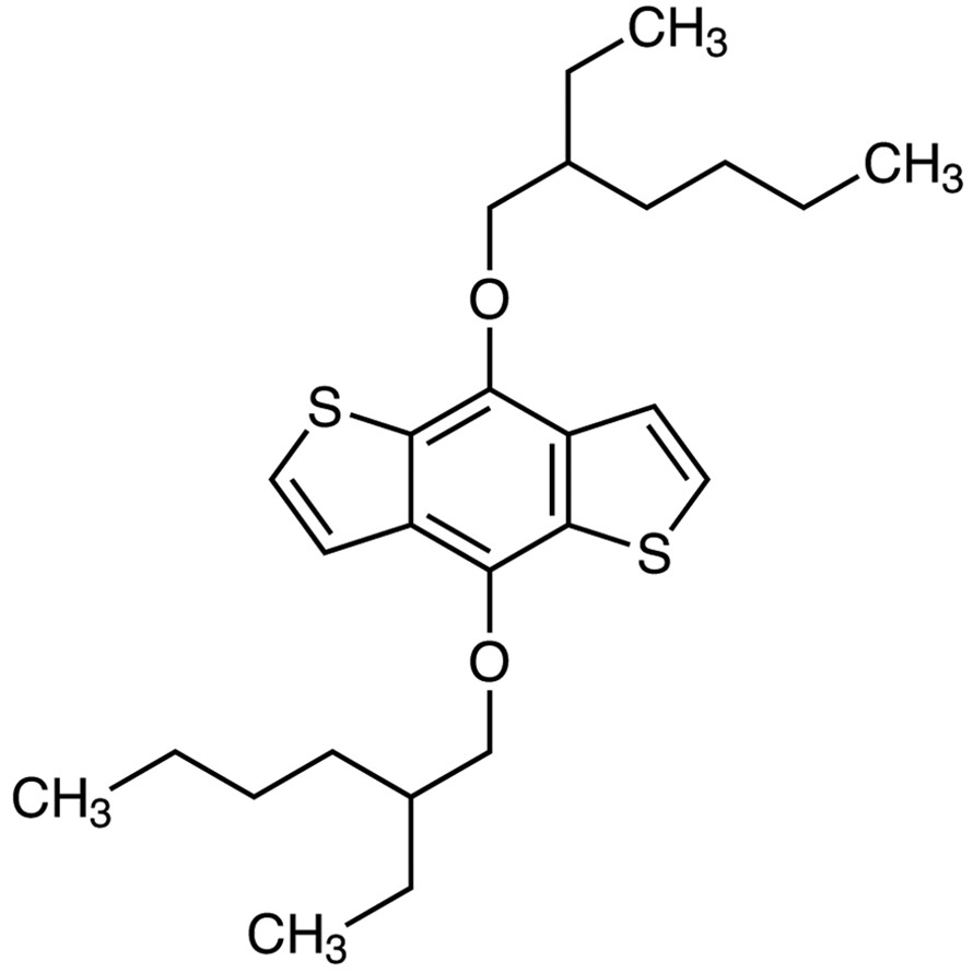 4,8-Bis(2-ethylhexyloxy)benzo[1,2-b:4,5-b&#39;]dithiophene&gt;95.0%(HPLC)1g
