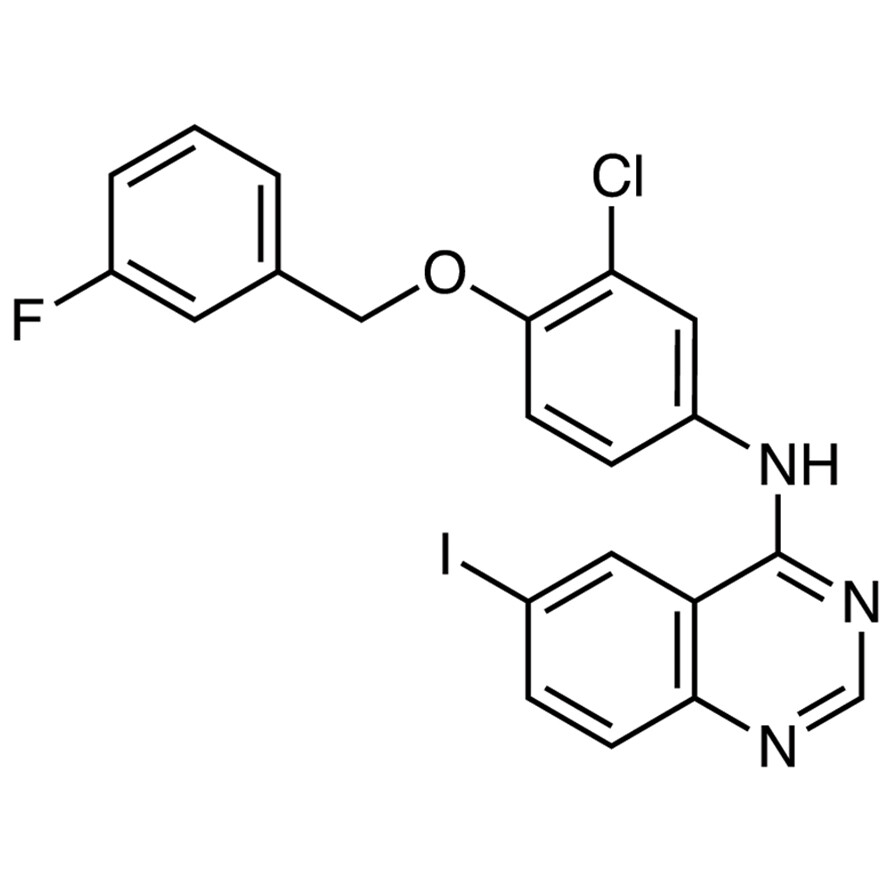 4-[3-Chloro-4-(3-fluorobenzyloxy)phenylamino]-6-iodoquinazoline&gt;98.0%(HPLC)(T)1g