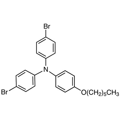 4,4&#39;-Dibromo-4&#39;&#39;-(hexyloxy)triphenylamine&gt;97.0%(N)200mg