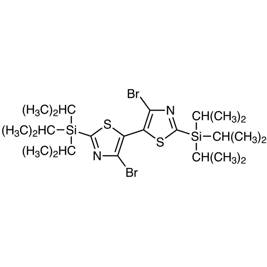 4,4&#39;-Dibromo-2,2&#39;-bis(triisopropylsilyl)-5,5&#39;-bithiazole&gt;98.0%(HPLC)200mg