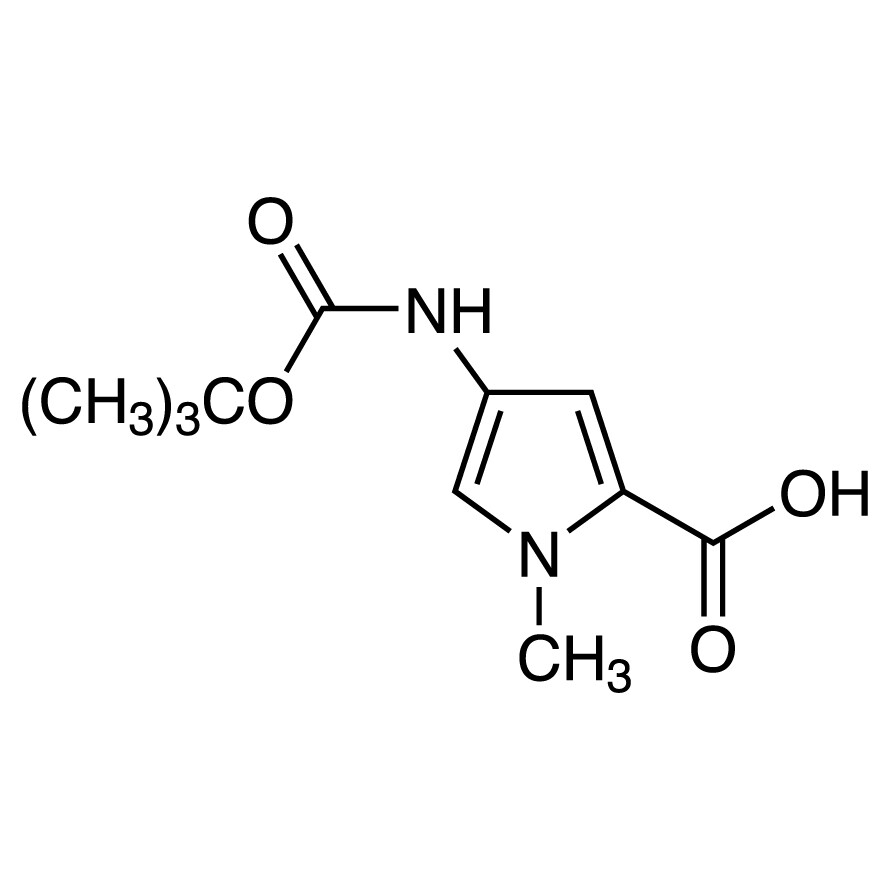 4-(Boc-amino)-1-methyl-1H-pyrrole-2-carboxylic Acid>98.0%(HPLC)(T)1g