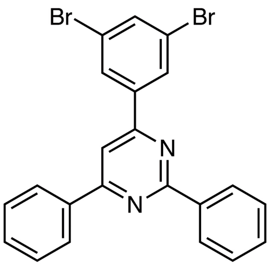 4-(3,5-Dibromophenyl)-2,6-diphenylpyrimidine&gt;98.0%(HPLC)(N)1g