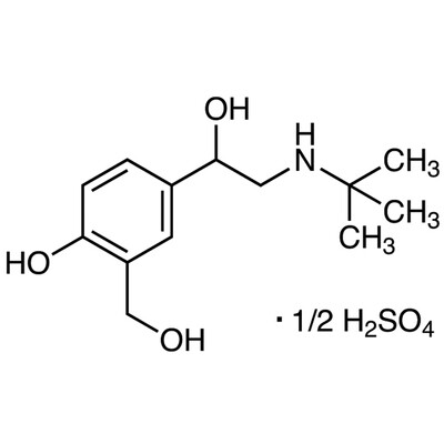 Salbutamol Hemisulfate&gt;98.0%(HPLC)(T)25g
