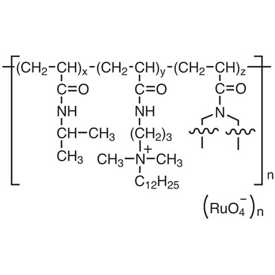 Poly[[N-isopropylacrylamide-co-[N-[3-(dodecyldimethylammonio)propyl]acrylamide]-co-(1,3,5-triacryloylhexahydro-1,3,5-triazine)]perruthenate]1g