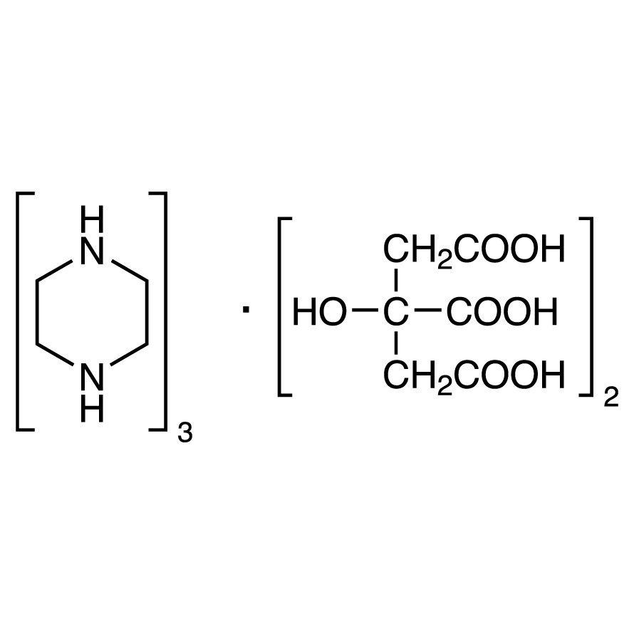 Piperazine Citrate&gt;98.0%(T)25g