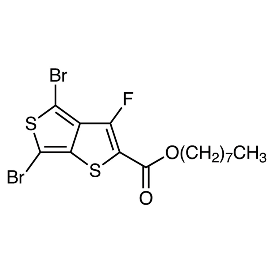 n-Octyl 4,6-Dibromo-3-fluorothieno[3,4-b]thiophene-2-carboxylate&gt;94.0%(GC)100mg