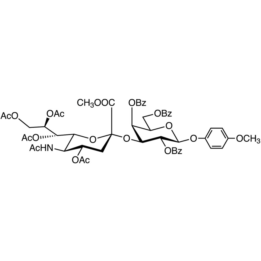Neu5Ac[1Me,4789Ac]alpha(2-3)Gal[246Bz]-beta-MP&gt;95.0%(HPLC)200mg