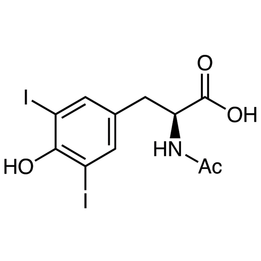 N-Acetyl-3,5-diiodo-L-tyrosine>95.0%(T)100mg