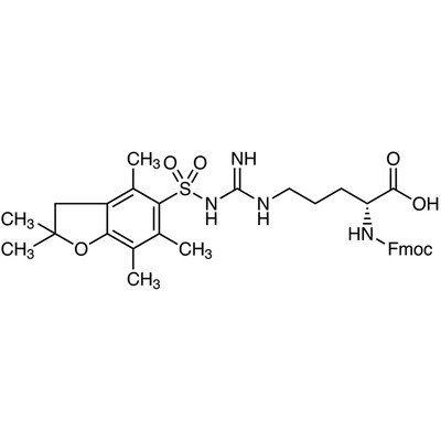 Nalpha-[(9H-Fluoren-9-ylmethoxy)carbonyl]-Nomega-(2,2,4,6,7-pentamethyldihydrobenzofuran-5-sulfonyl)-D-arginine&gt;98.0%(HPLC)(T)5g