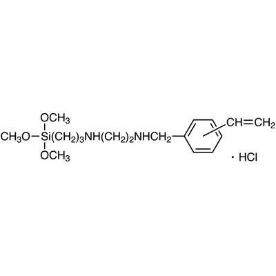 N-[2-(N-Vinylbenzylamino)ethyl]-3-aminopropyltrimethoxysilane Hydrochloride (30-40% in Methanol)25mL