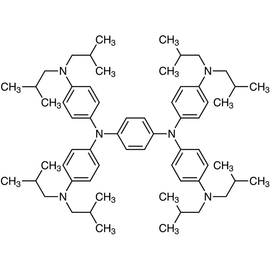 N,N,N&#39;,N&#39;-Tetrakis[4-(diisobutylamino)phenyl]-1,4-phenylenediamine&gt;98.0%(T)1g