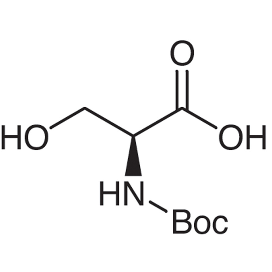 N-(tert-Butoxycarbonyl)-L-serine>97.0%(HPLC)(T)25g