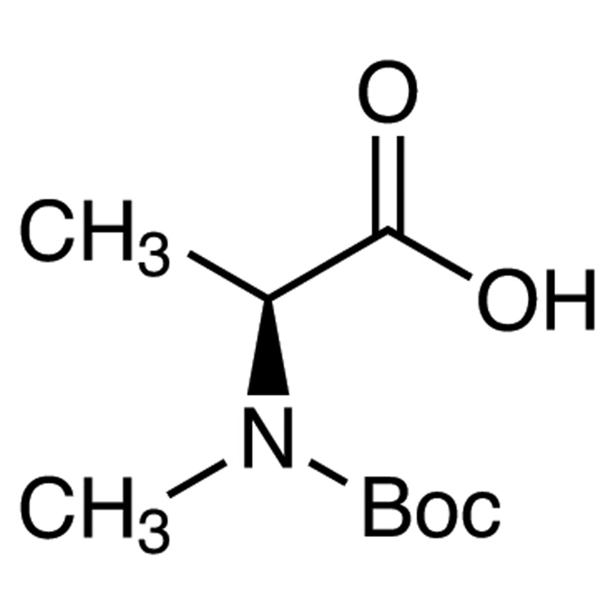 N-(tert-Butoxycarbonyl)-N-methyl-L-alanine>98.0%(GC)(T)25g