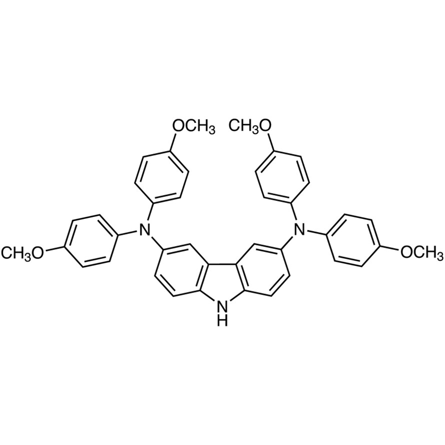 N,N,N&#39;,N&#39;-Tetrakis(4-methoxyphenyl)-9H-carbazole-3,6-diamine&gt;98.0%(HPLC)(N)5g