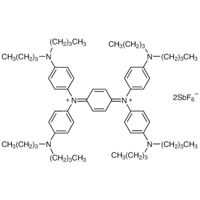 N,N,N&#39;,N&#39;-Tetrakis(4-dibutylaminophenyl)-1,4-benzoquinone Diiminium Bis(hexafluoroantimonate)&gt;98.0%(T)1g
