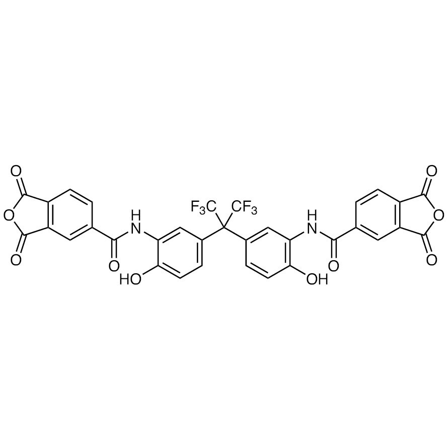 N,N&#39;-[(Perfluoropropane-2,2-diyl)bis(6-hydroxy-3,1-phenylene)]bis(1,3-dioxo-1,3-dihydroisobenzofuran-5-carboxamide)&gt;98.0%(HPLC)(T)5g