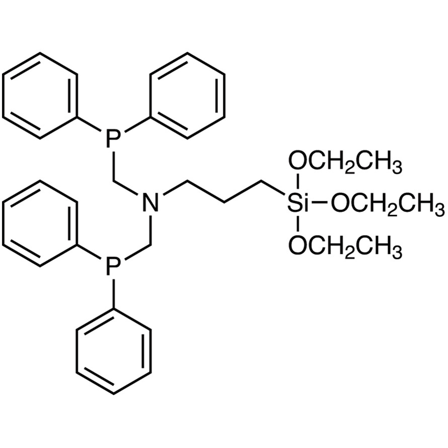 N,N-Bis[(diphenylphosphino)methyl]-3-(triethoxysilyl)propylamine>95.0%(N)5g