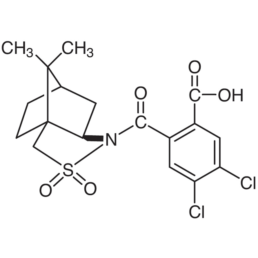 N-(2-Carboxy-4,5-dichlorobenzoyl)-(-)-10,2-camphorsultam>98.0%(HPLC)(T)500mg