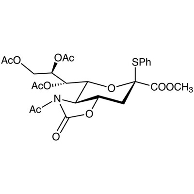 Methyl 5-Acetamido-7,8,9-tri-O-acetyl-5-N,4-O-carbonyl-3,5-dideoxy-2-S-phenyl-2-thio-D-glycero-beta-D-galacto-2-nonulopyranosylonate&gt;96.0%(HPLC)1g