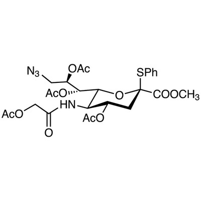 Methyl (Phenyl 5-Acetoxyacetamido-4,7,8-tri-O-acetyl-9-azido-3,5,9-trideoxy-2-thio-D-glycero-beta-D-galacto-2-nonulopyranosid)onate&gt;93.0%(HPLC)100mg