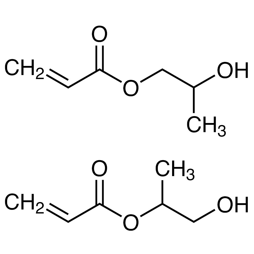 Hydroxypropyl Acrylate (mixture of 2-Hydroxypropyl and 2-Hydroxy-1-methylethyl Acrylate) (stabilized with MEHQ)>90.0%(GC)500mL