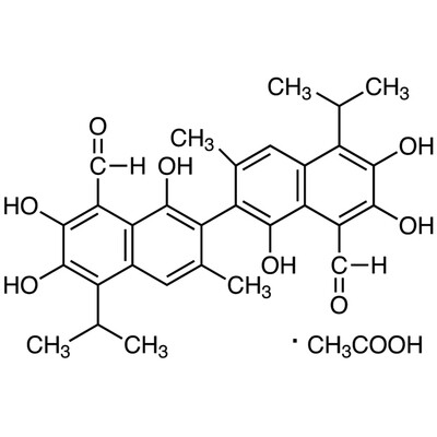 Gossypol Acetic Acid&gt;98.0%(T)(HPLC)1g