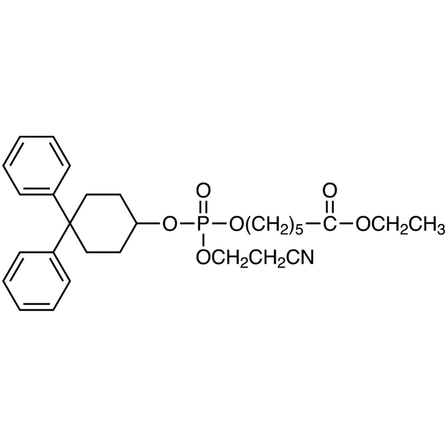 Ethyl 6-[(2-Cyanoethoxy)(4,4-diphenylcyclohexyloxy)phosphoryloxy]hexanoate>95.0%(HPLC)500mg