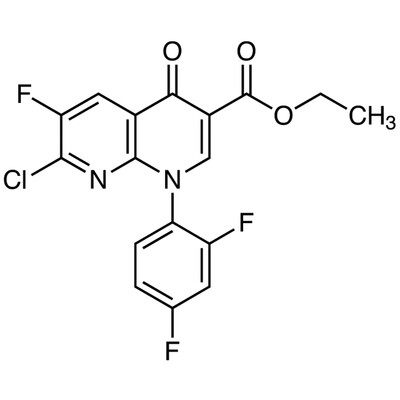 Ethyl 7-Chloro-1-(2,4-difluorophenyl)-6-fluoro-4-oxo-1,4-dihydro-1,8-naphthyridine-3-carboxylate&gt;98.0%(HPLC)(N)25g