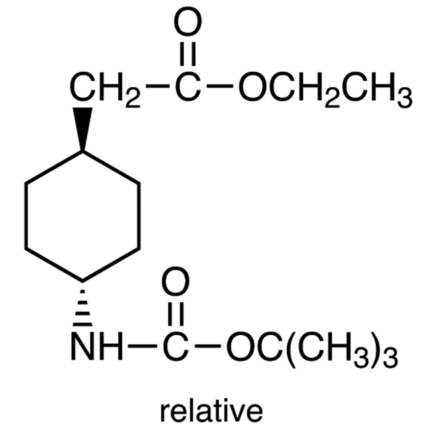 Ethyl 2-[trans-4-[(tert-Butoxycarbonyl)amino]cyclohexyl]acetate>98.0%(GC)1g