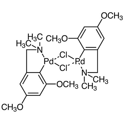 Di-mu-chlorobis[2-[(dimethylamino)methyl]-4,6-dimethoxyphenyl-C,N]dipalladium(II)&gt;98.0%(T)1g