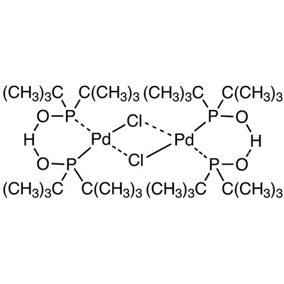 Dihydrogen Di-mu-chlorotetrakis(di-tert-butylphosphinito)dipalladate&gt;97.0%(T)100mg