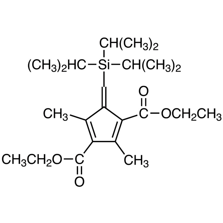 Diethyl 2,4-Dimethyl-5-[(triisopropylsilyl)methylene]-1,3-cyclopentadiene-1,3-dicarboxylate (cis- and trans- mixture)&gt;93.0%(HPLC)1g