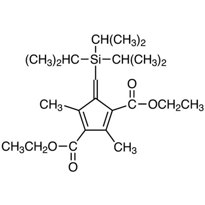 Diethyl 2,4-Dimethyl-5-[(triisopropylsilyl)methylene]-1,3-cyclopentadiene-1,3-dicarboxylate (cis- and trans- mixture)&gt;93.0%(HPLC)1g