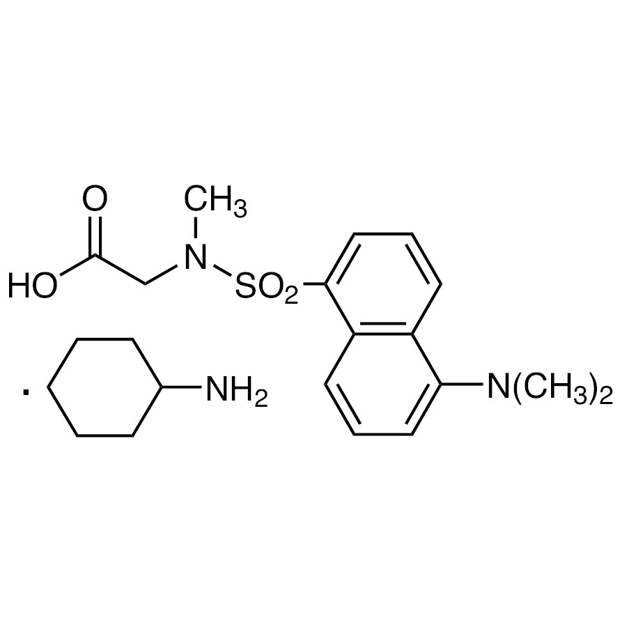 Dansylsarcosine Cyclohexylammonium Salt [for Albumin binding assay]&gt;98.0%(T)100mg