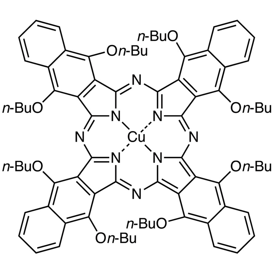 Copper(II) 5,9,14,18,23,27,32,36-Octabutoxy-2,3-naphthalocyanine&gt;97.0%(N)(T)200mg