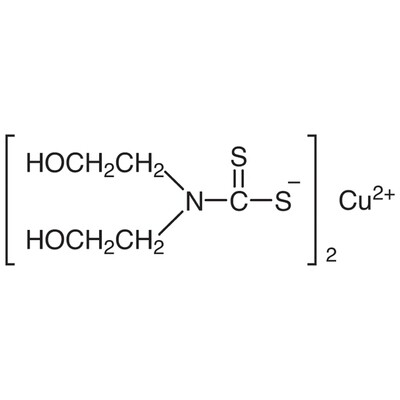 Copper(II) Bis(2-hydroxyethyl)dithiocarbamate&gt;98.0%(T)25g