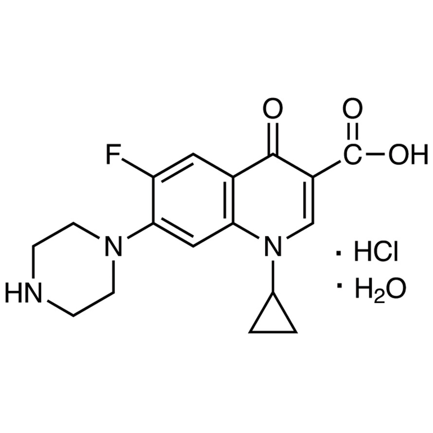 Ciprofloxacin Hydrochloride Monohydrate&gt;98.0%(HPLC)(T)100g