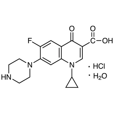 Ciprofloxacin Hydrochloride Monohydrate&gt;98.0%(HPLC)(T)100g