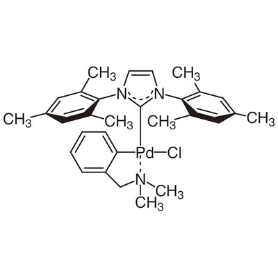 Chloro[(1,3-dimesitylimidazol-2-ylidene)(N,N-dimethylbenzylamine)palladium(II)]&gt;98.0%(T)200mg