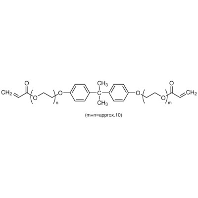 Bisphenol A Polyethylene Glycol Diether Diacrylate (m+n=approx. 10) (stabilized with MEHQ)25g