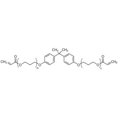 Bisphenol A Polypropylene Glycol Diether Diacrylate (m+n=approx. 3) (stabilized with MEHQ)500g