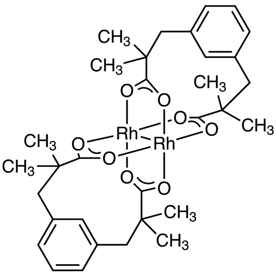 Bis[rhodium(alpha,alpha,alpha&#39;,alpha&#39;-tetramethyl-1,3-benzenedipropionic Acid)]&gt;96.0%(HPLC)100mg