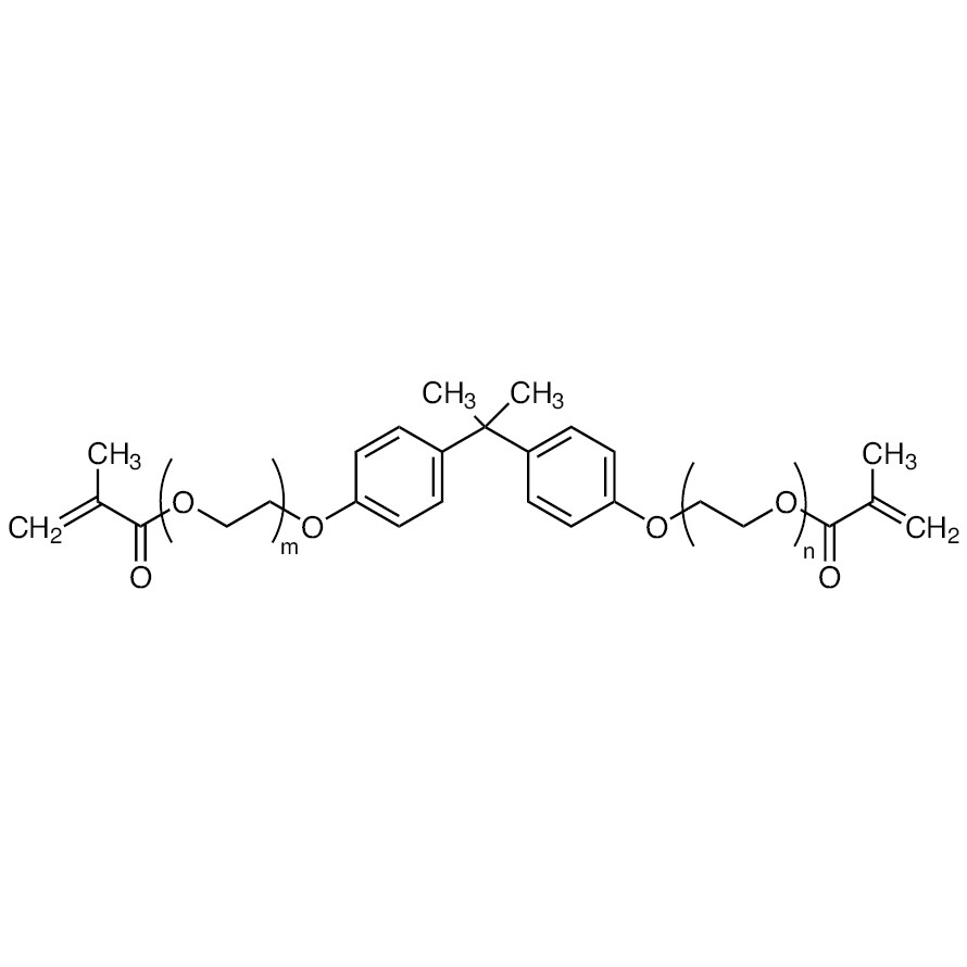 Bisphenol A Ethoxylate Dimethacrylate (m+n= approx. 4) (stabilized with HQ)25g