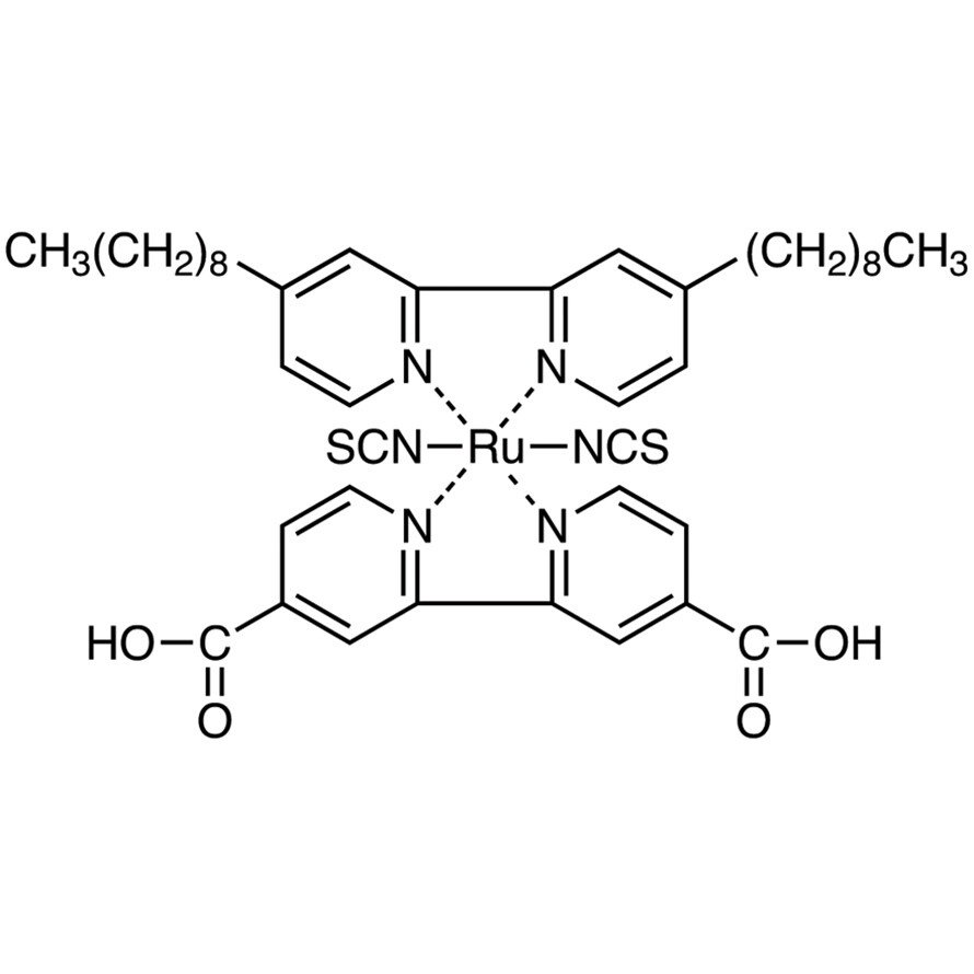 Bis(isothiocyanato)(2,2&#39;-bipyridyl-4,4&#39;-dicarboxylato)(4,4&#39;-dinonyl-2,2&#39;-bipyridyl)ruthenium(II)&gt;80.0%(HPLC)200mg