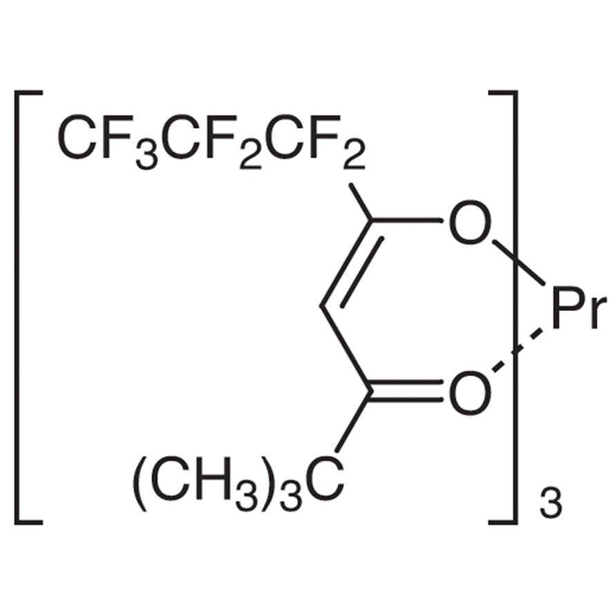 Tris(6,6,7,7,8,8,8-heptafluoro-2,2-dimethyl-3,5-octanedionato)praseodymium(III) [NMR Shift Reagent]&gt;97.0%(T)1g