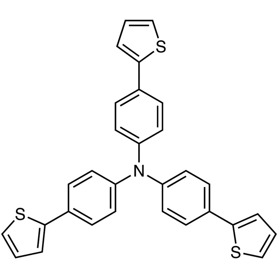 Tris[4-(2-thienyl)phenyl]amine>98.0%(GC)5g