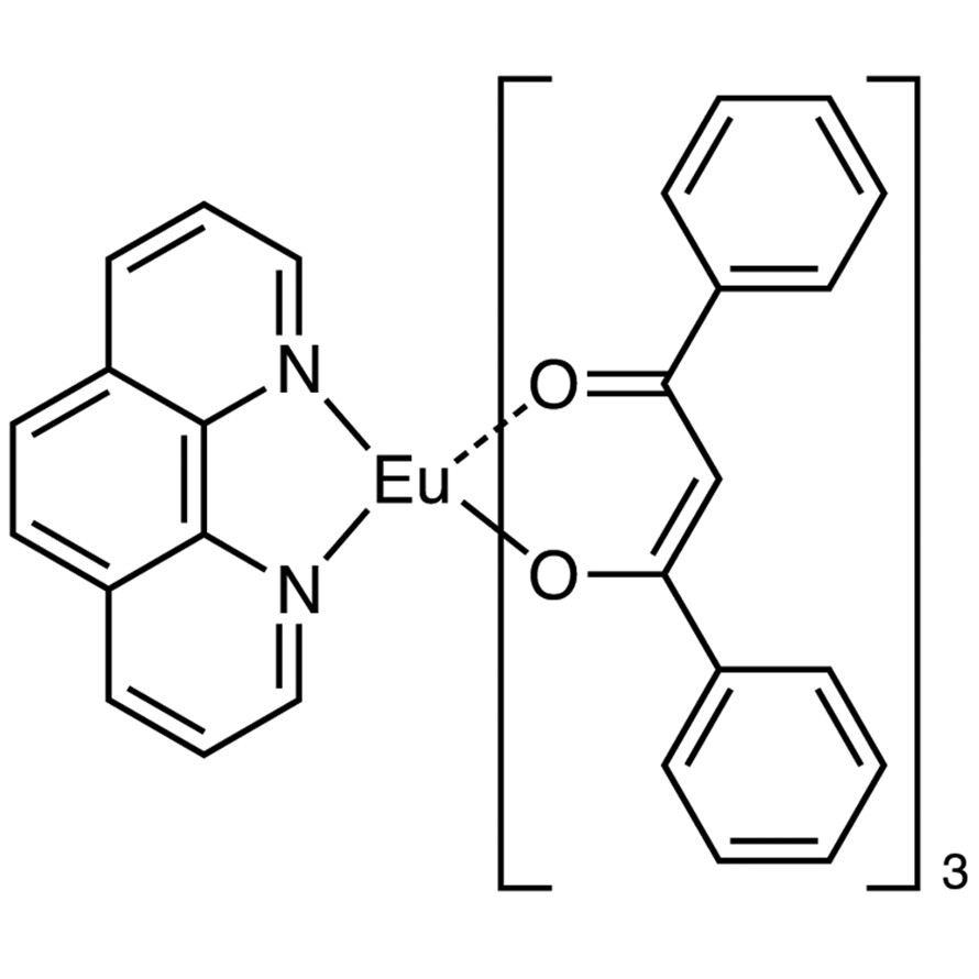 Tris(1,3-diphenyl-1,3-propanedionato)(1,10-phenanthroline)europium(III)>95.0%(T)1g